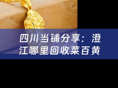  四川当铺分享：澄江哪里回收菜百黄金，黄金回收市场深度解析