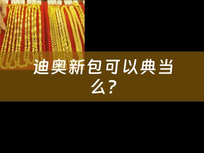 迪奥新包可以典当么？