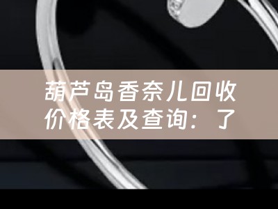 葫芦岛香奈儿回收价格表及查询：了解二手奢侈品市场的最新动态