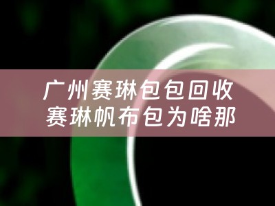广州赛琳包包回收 赛琳帆布包为啥那么贵？