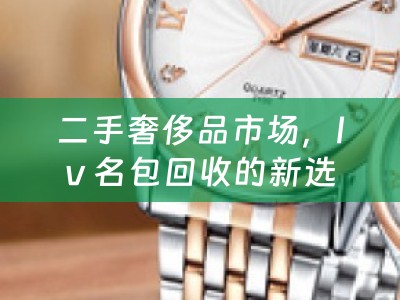 二手奢侈品市场，lv 名包回收的新选择