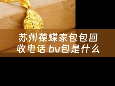 苏州葆蝶家包包回收电话 bv包是什么牌子？