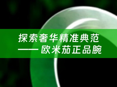 探索奢华精准典范 —— 欧米茄正品腕表深度鉴赏