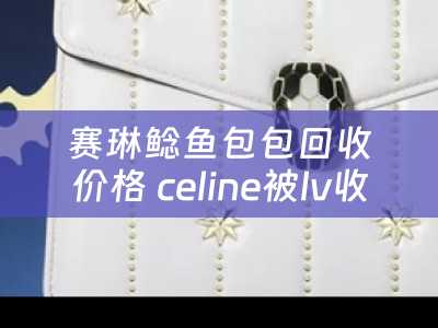 赛琳鲶鱼包包回收价格 celine被lv收购了吗？